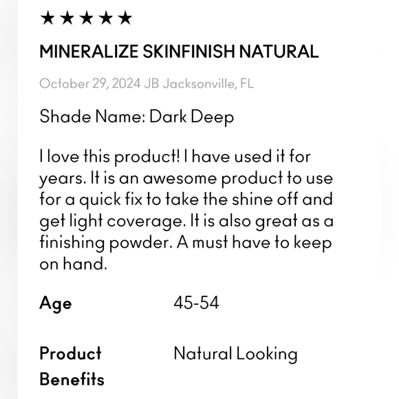 Dark Mac Mineralize SkinFinish Natural Powder Brand New in Box (Deep Caramel) - Picture 13 of 15